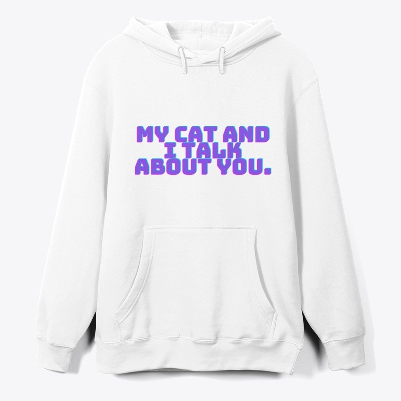 Cat Gossip Funny T-Shirt Design