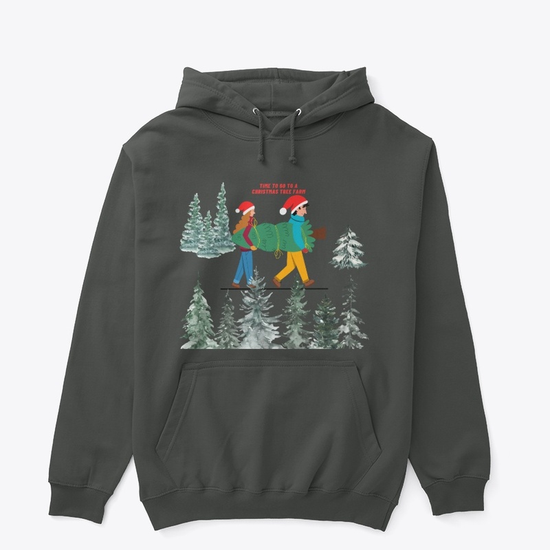 Colorful Illustration Christmas Hoodie