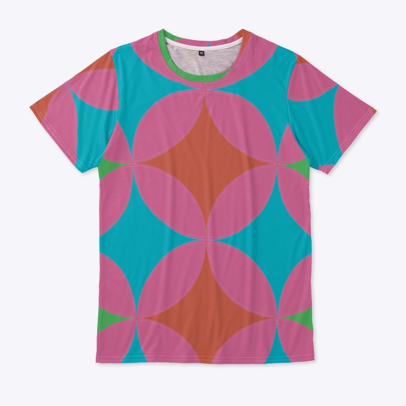 Electric Groove 70's blue pink green