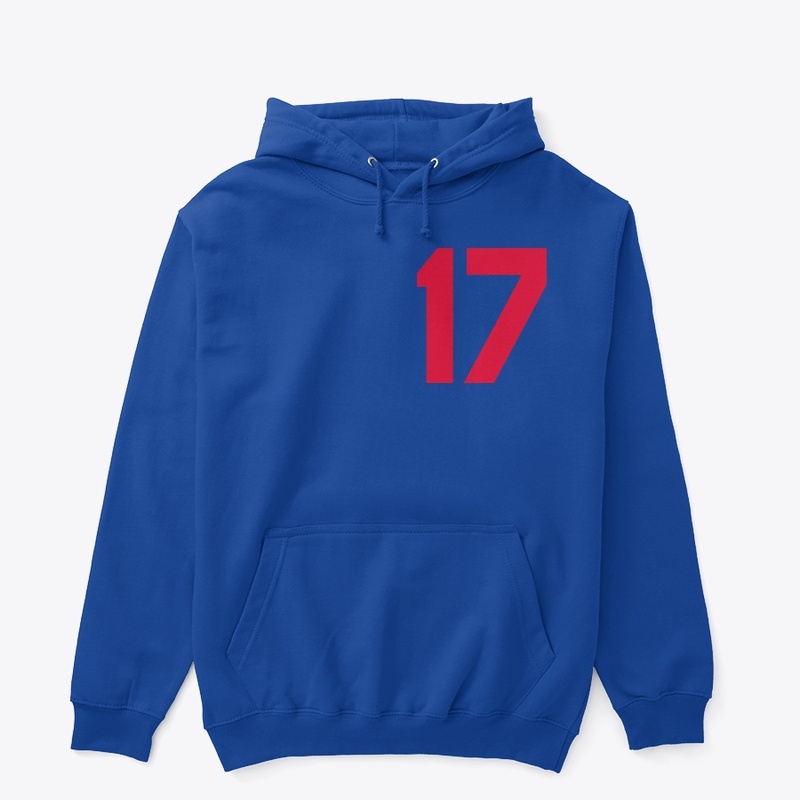 Number 17 Font Tee design