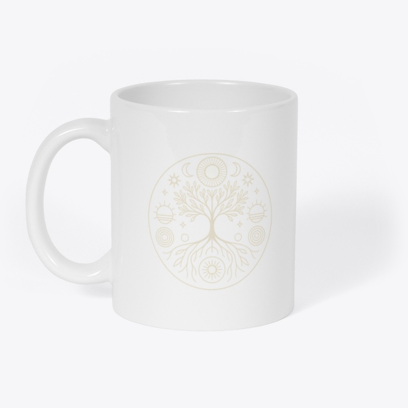 Mystic Tree of Realms Circular Mandala