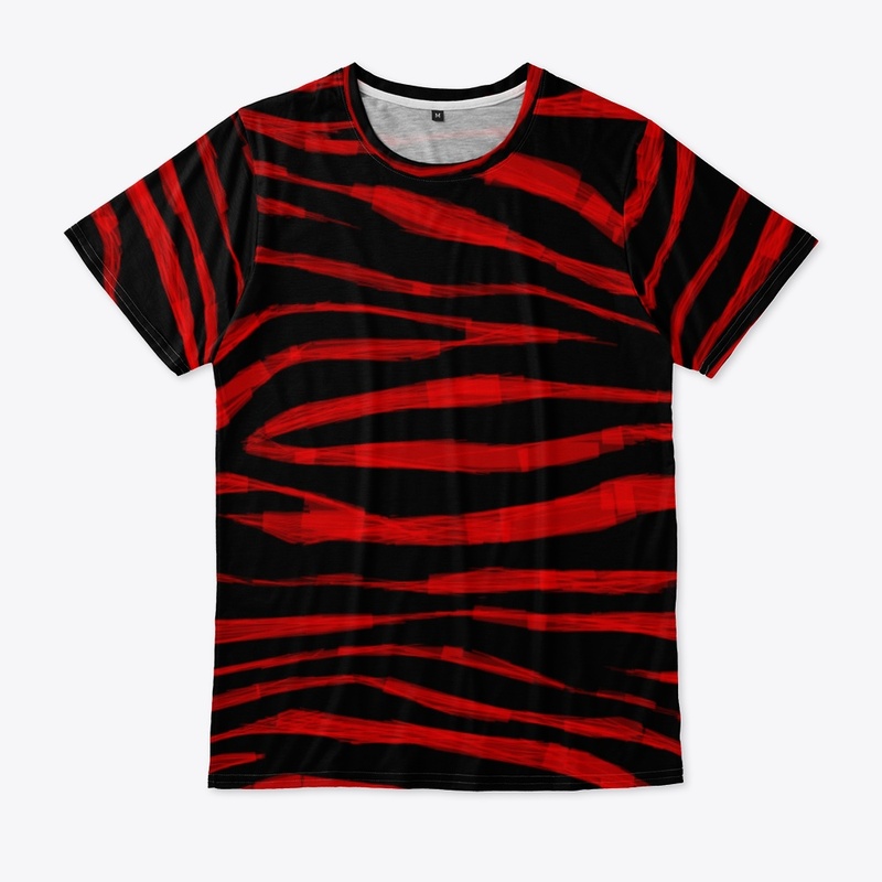 illustrated zebra print