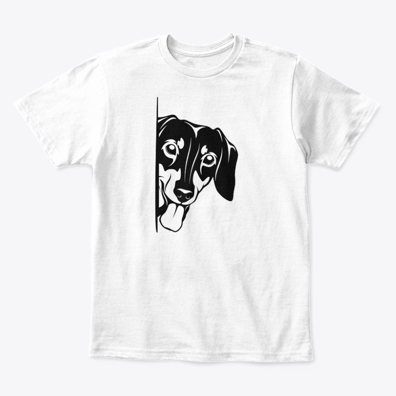 DACHSHUND  BLACK STICKER