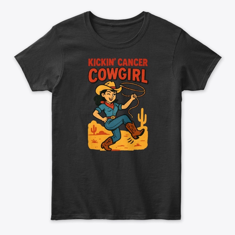 Kickin' Cancer Cowgirl T-Shirt