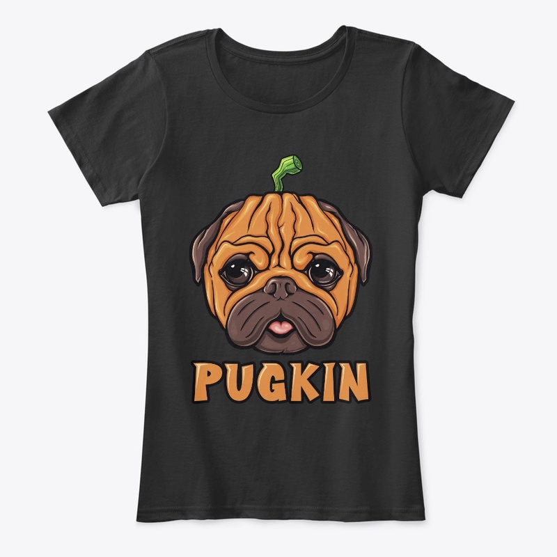 Pugkin - Halloween Pug Pumpkin Slim Fit 
