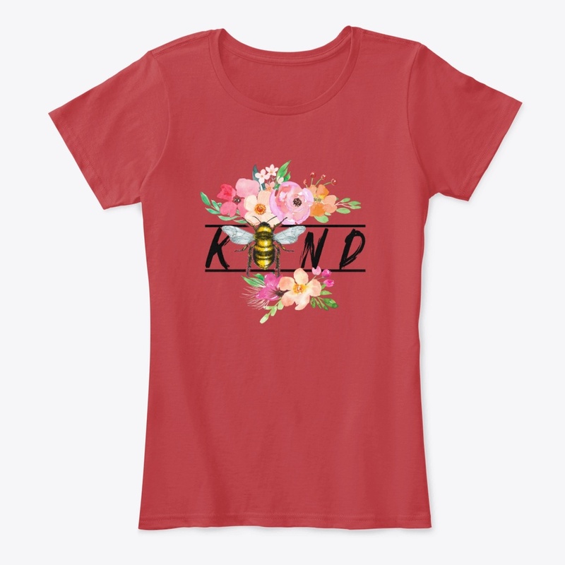 Bee kind with flowers