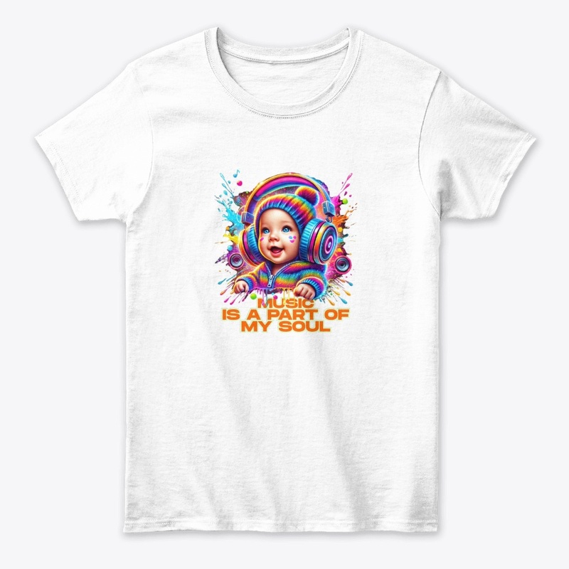 Music Soul Baby - Neon Splash Art