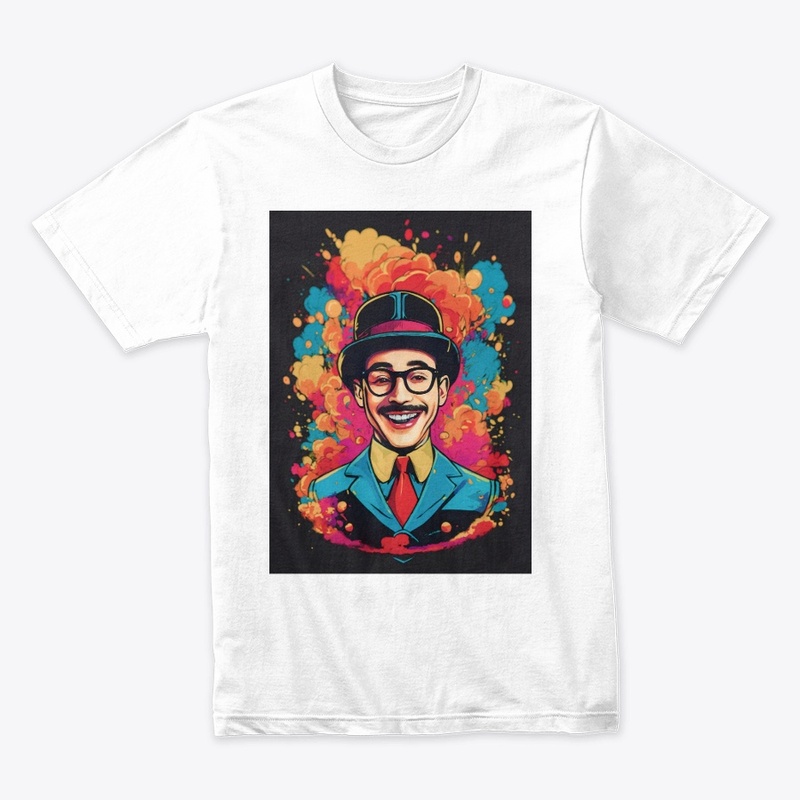 A gentleman laughing t-shirt design 