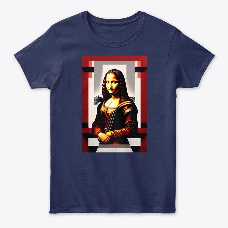 Monalisa Unique on customized T-Shirt