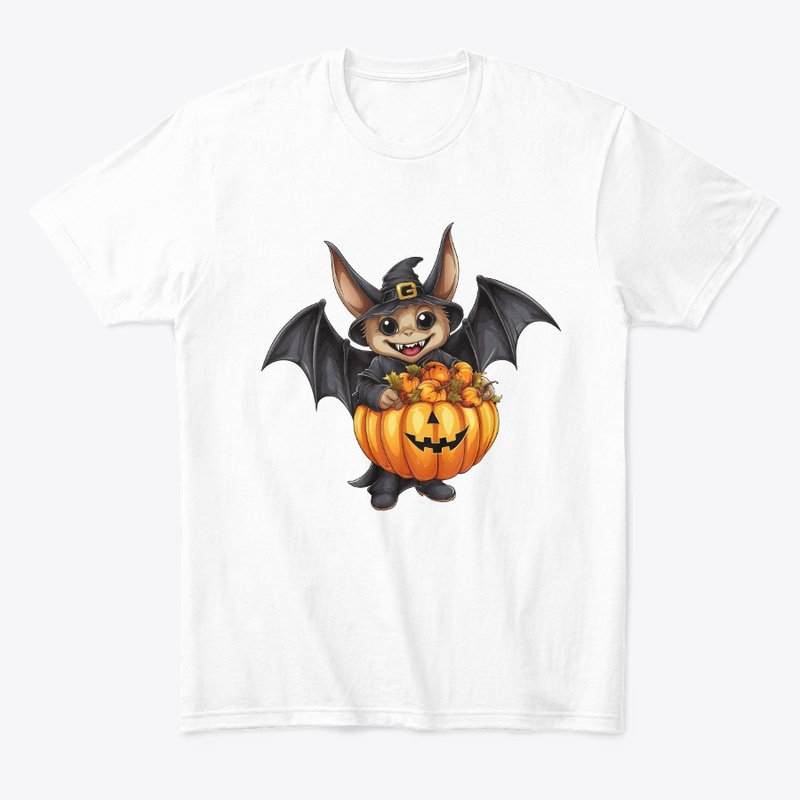 halloween pumpkin masked bat carrying