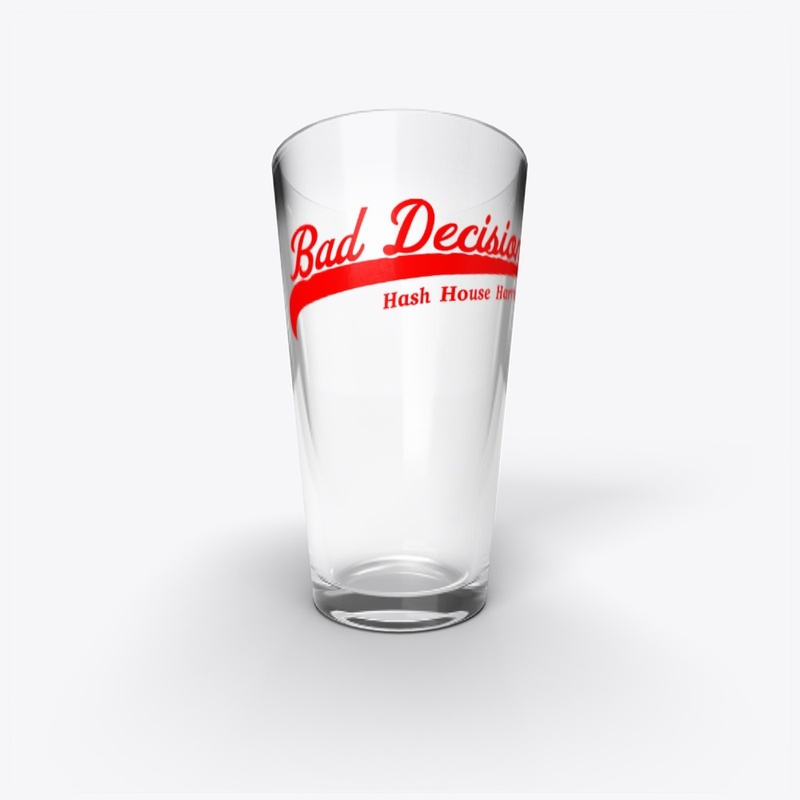 Red Pint Glass