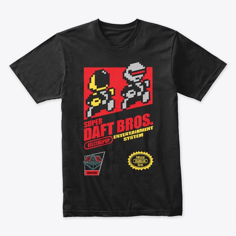 Super Daft Bros: Retro Gaming Mashup Tee