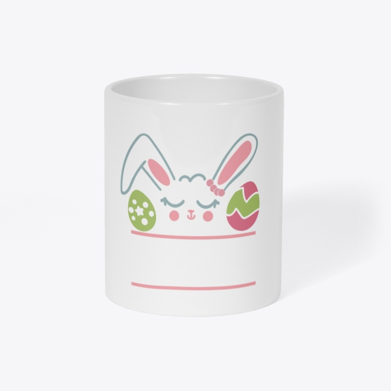 Split Easter Bunny with Eggs