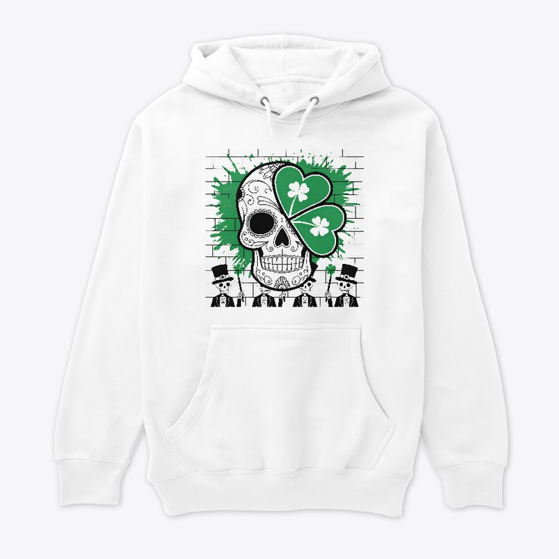 Skulls with St. Patrick's Day symbols