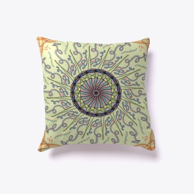 Hectic indoor pillow