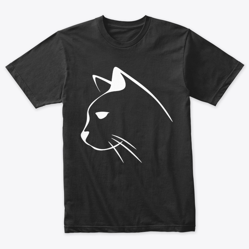 White cat design profile