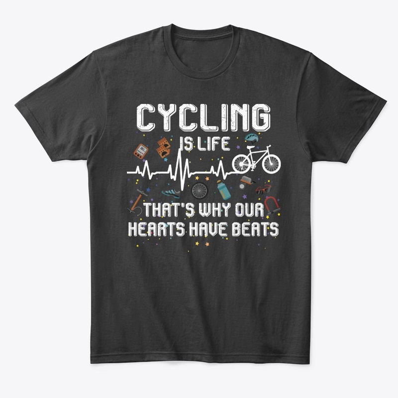 Cycling Lover Gift Our Hearts Have Beats