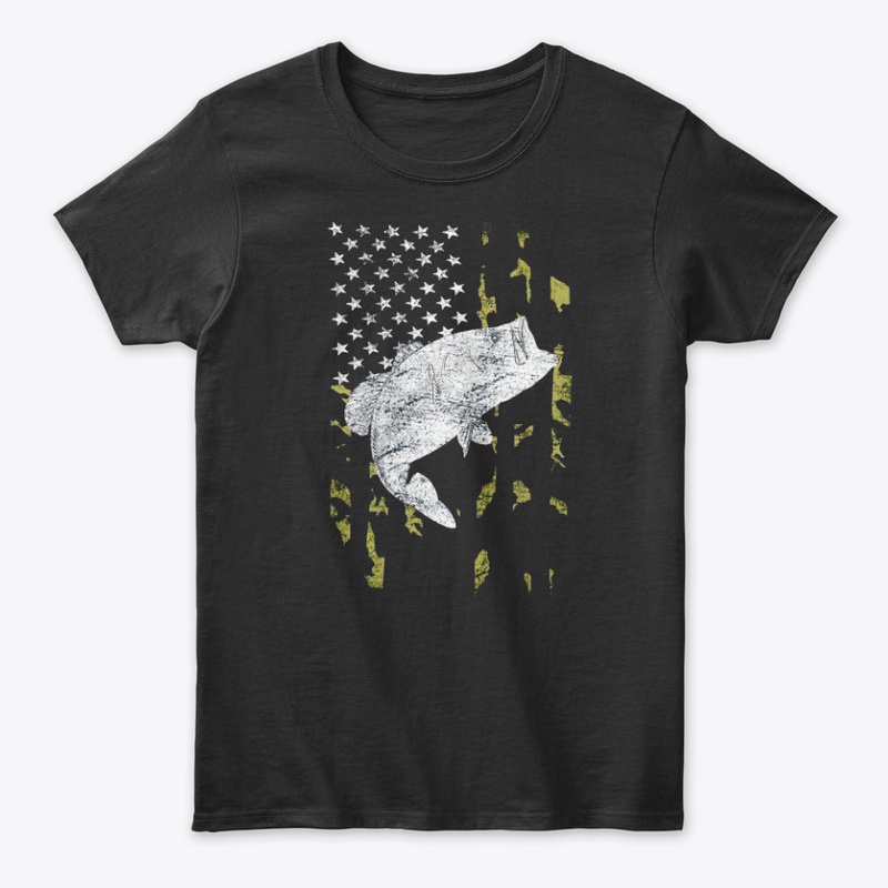 Camouflage Flag Bass Fishing Angler