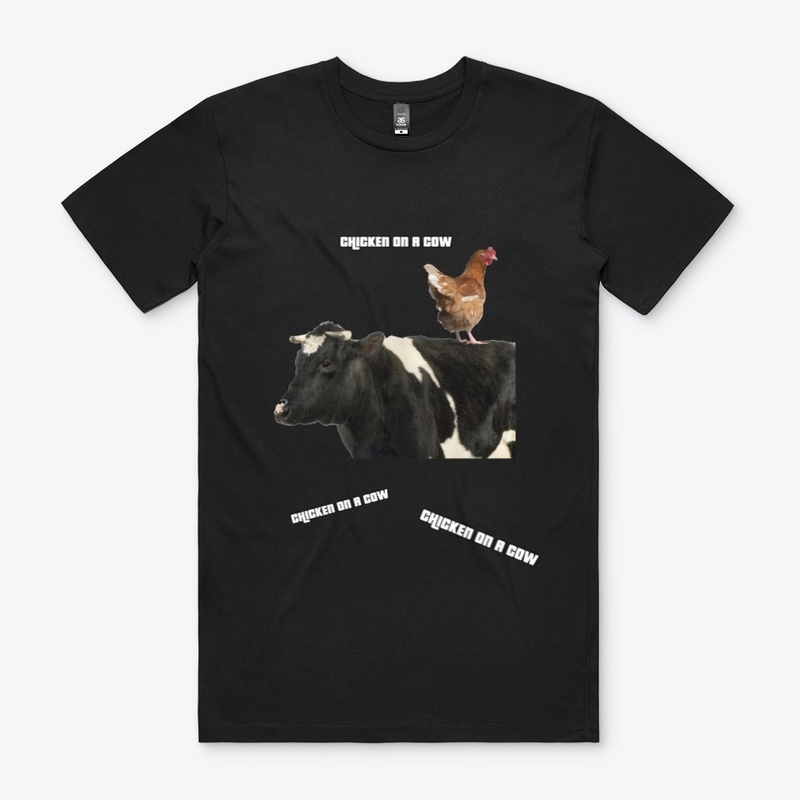 Chicken On A Cow Shirt