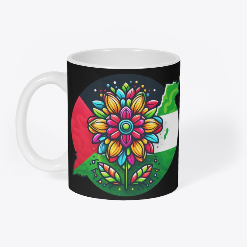 Pigeon Hold olive branch, Palestine Flag