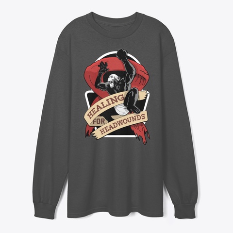 Healing For Headwounds Dark Heather áo T-Shirt Front