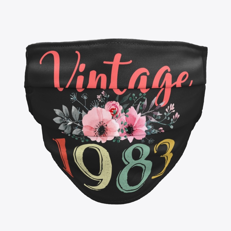 Vintage 1983 Floral 37th Birthday Gift
