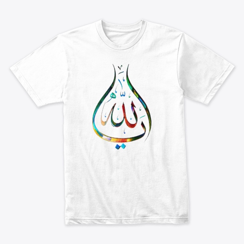 Colorfull Allah Desin On Tshirt