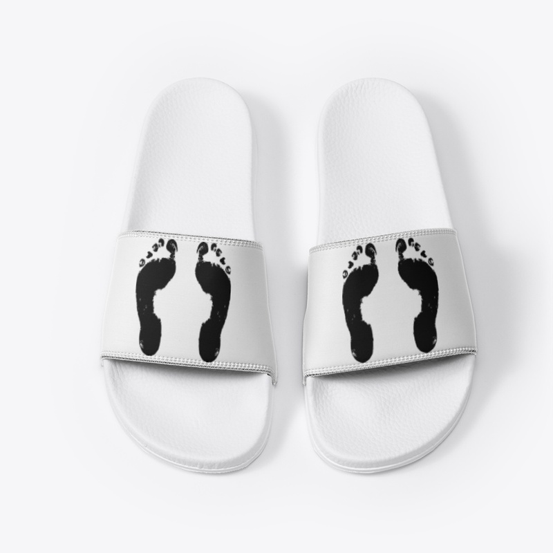 White customised slipper 
