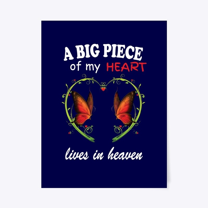 A Big Piece Of My Heart Butterfly Tshirt