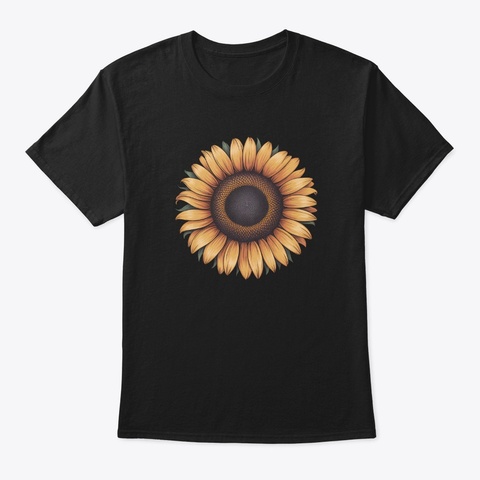 Sunflower Black T-Shirt Front