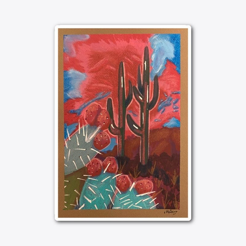 Pink Desert Skies