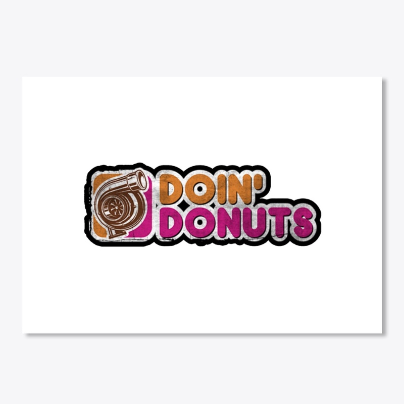 DOIN' DONUTS (white)