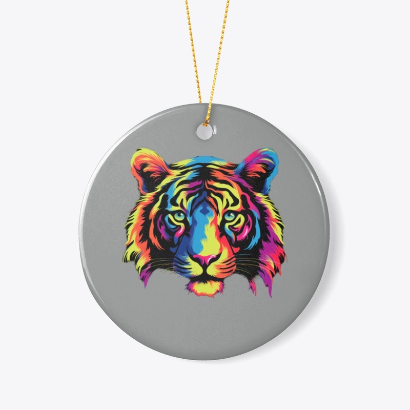 vibrant colors tiger