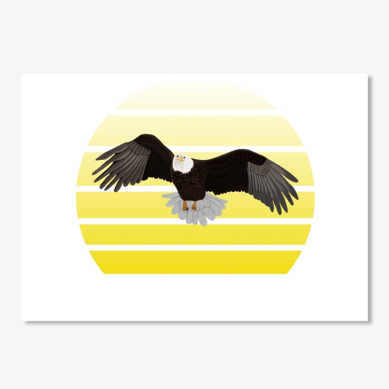 jz.birds Bald Eagle Bird Animal Art