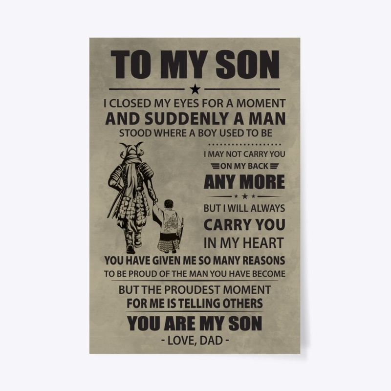 Samurai poster Dad to son proudest