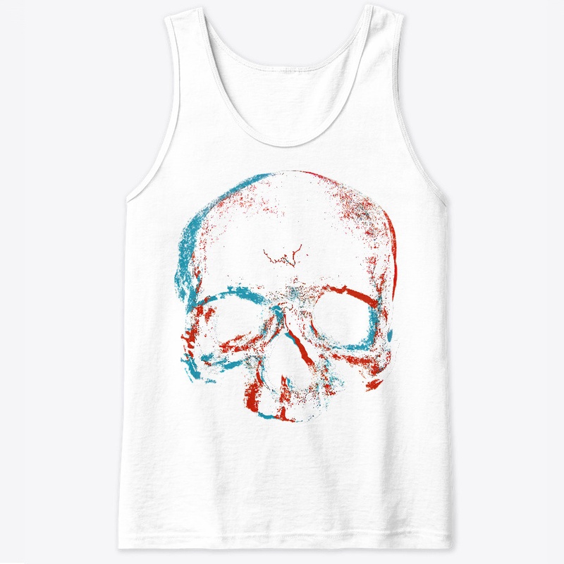 Red Blue Skull 