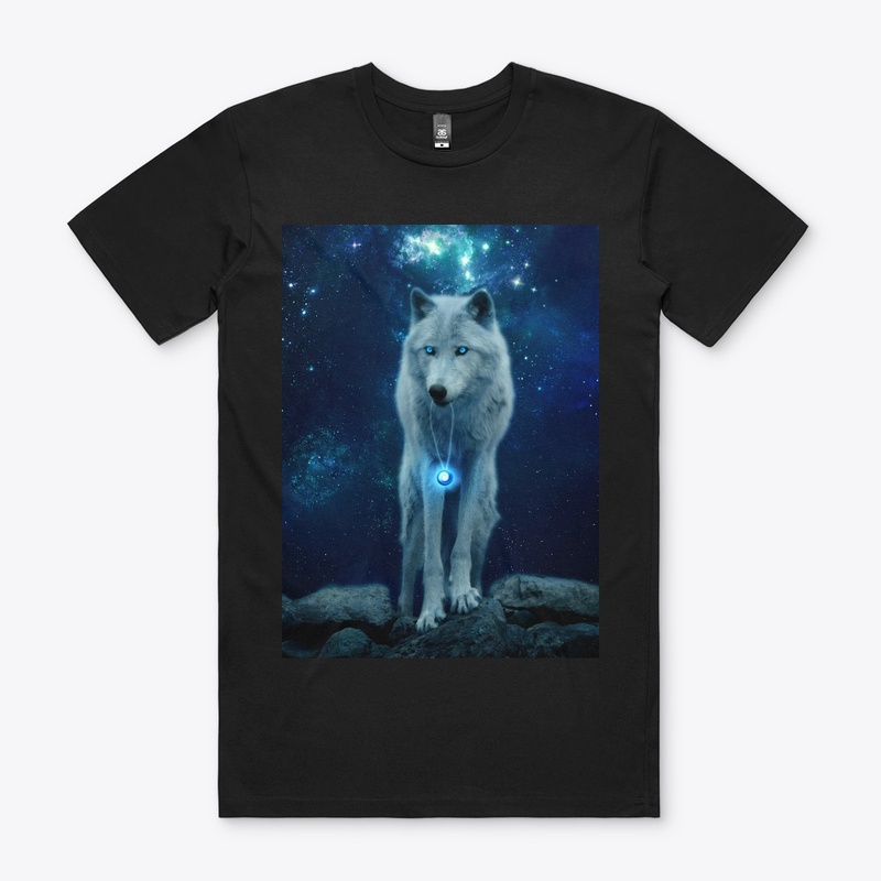 Wolf with Blue Perl