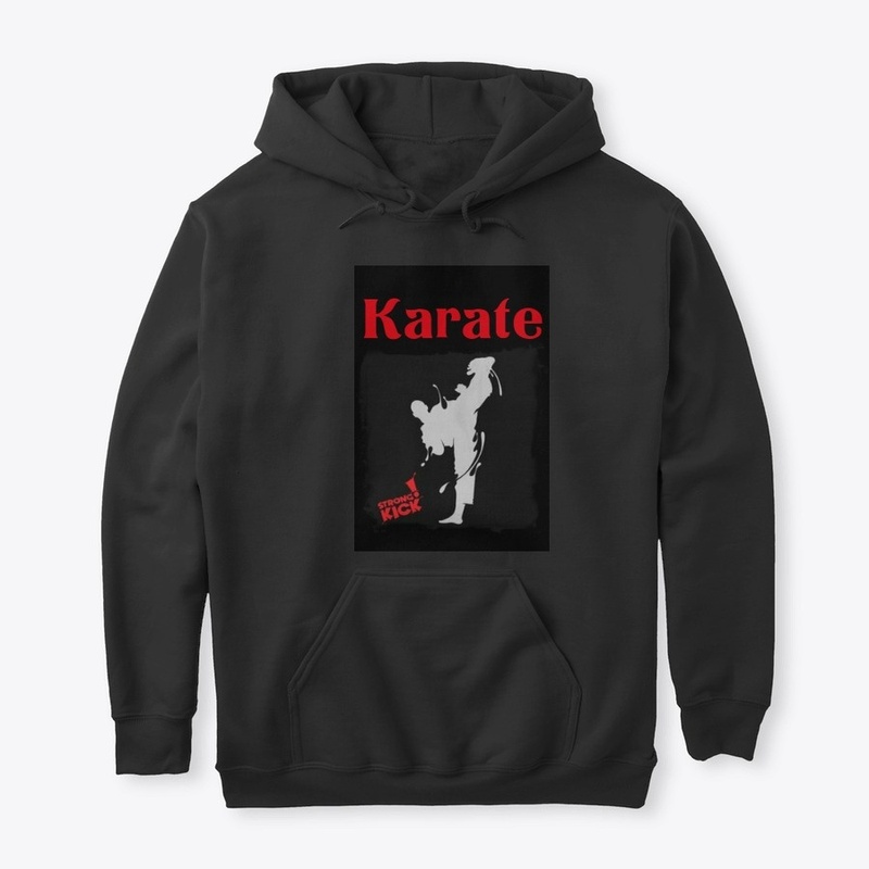Karate strong kick 