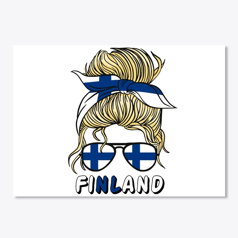  Suomi Finland Flag Girls Finnish Girl