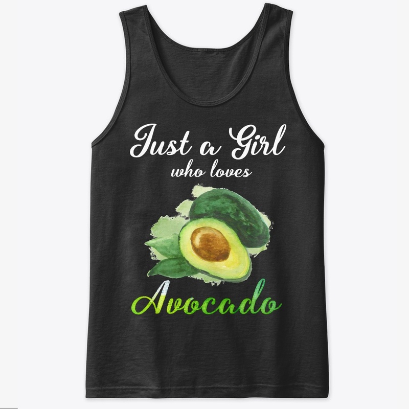 Girl Loves Avocado Watercolor Style