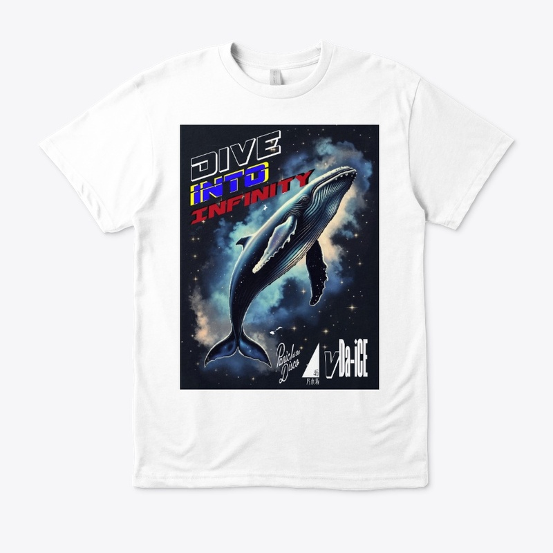 Dive Into Infinity Dark Whale Unisex Tee