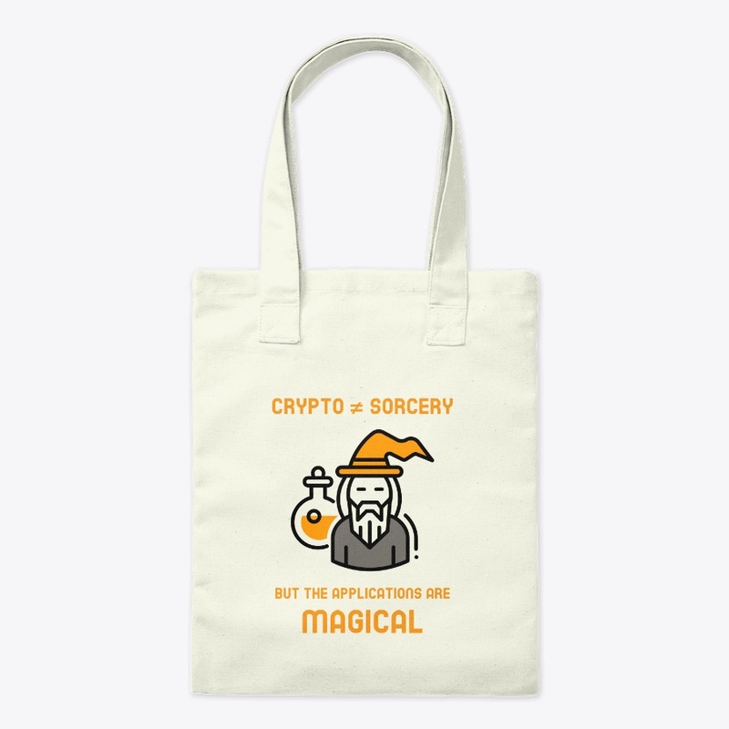 Crypto ≠ sorcery but magical (orange)