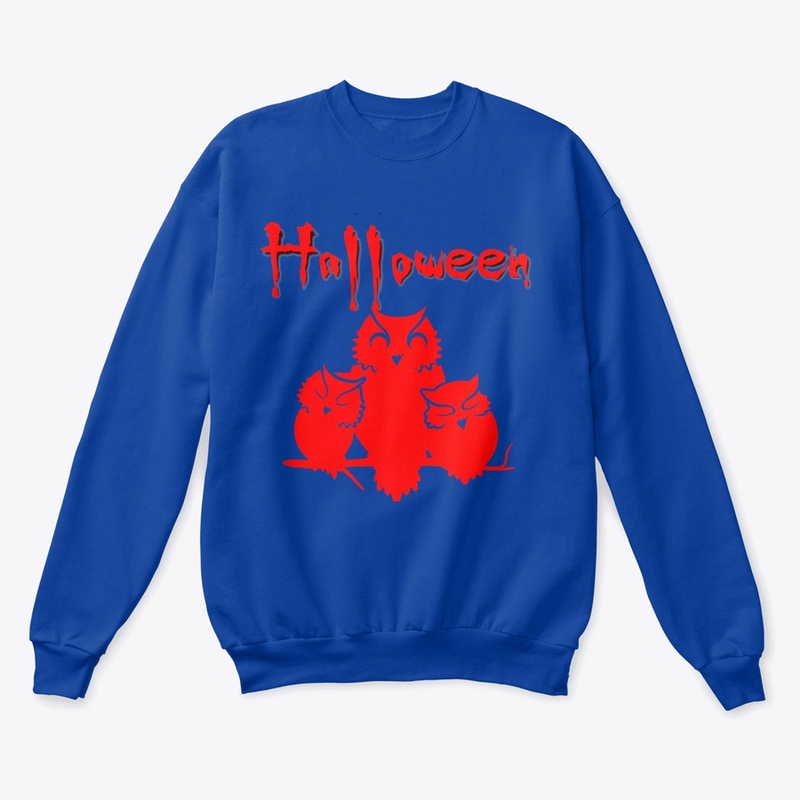 Halloween - Hiboux rouges