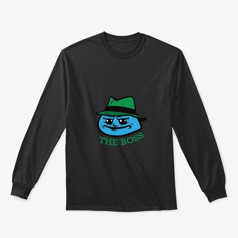 smirking cartoon boss