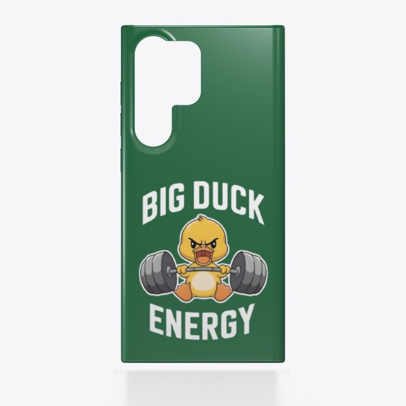 Cute Weightlifting Duck Design