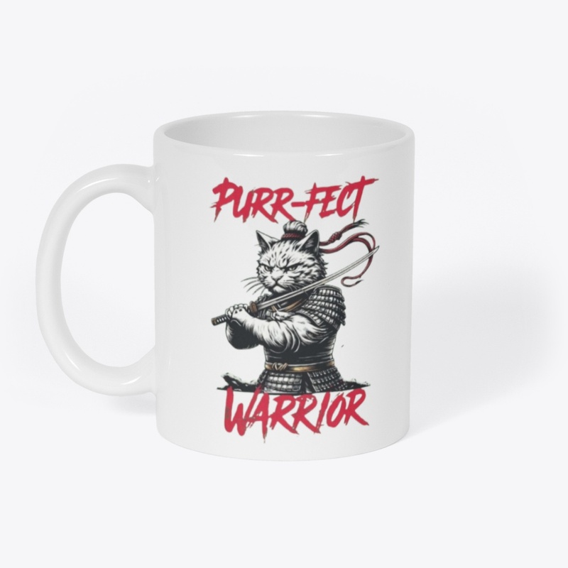 fierce samurai cat