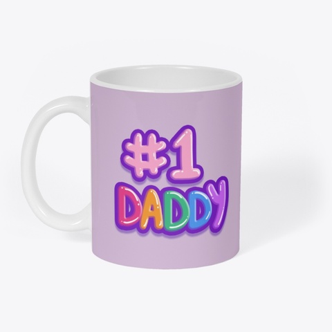 #1 Daddy Mug White áo T-Shirt Front