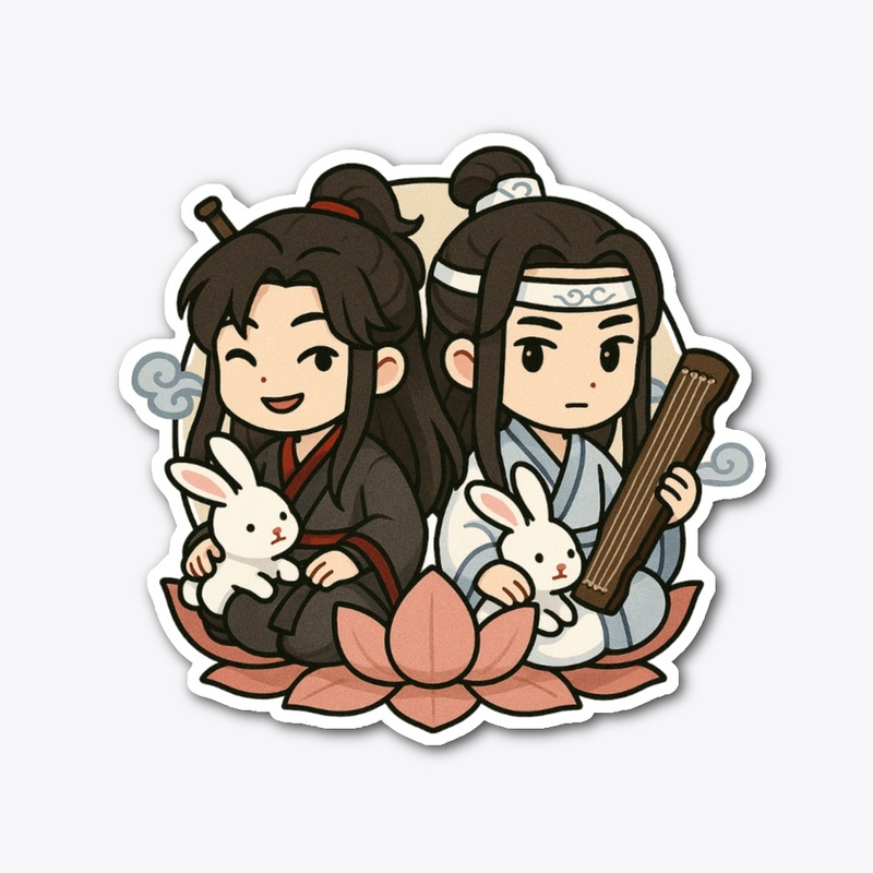Wei Wuxian &amp; Lan Wangji Chibi Art