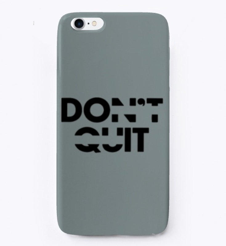 "don't quit" simple and unique artwork