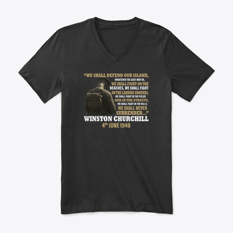 Winston Churchill Never Surrender Tee